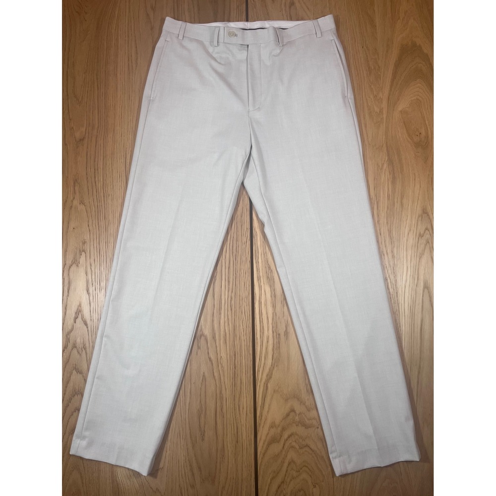 Lauren Ralph Lauren Dress Pants Women 36W x 31L Light Gray Professional Chic